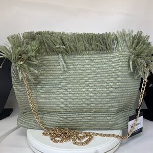 Woven Fringe crossbody bag NWT